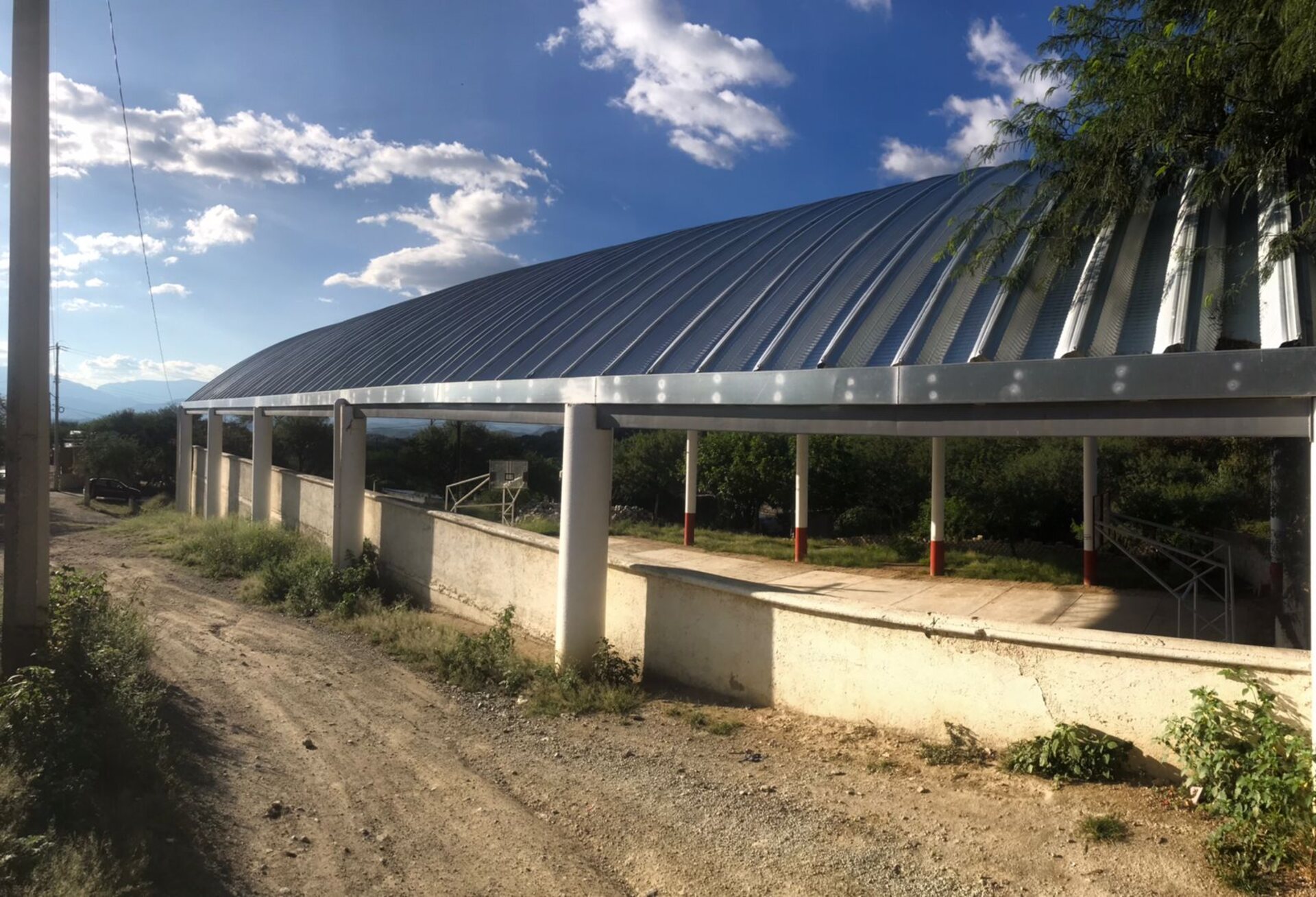 Arcotecho de gran longitud en Tehuacán, Puebla